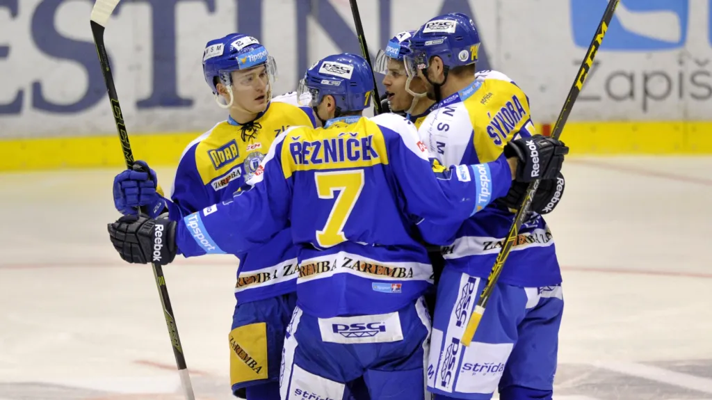 Slavící hokejisté Zlína