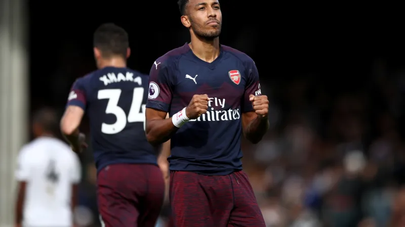Střelec Arsenalu Pierre-Emerick Aubameyang