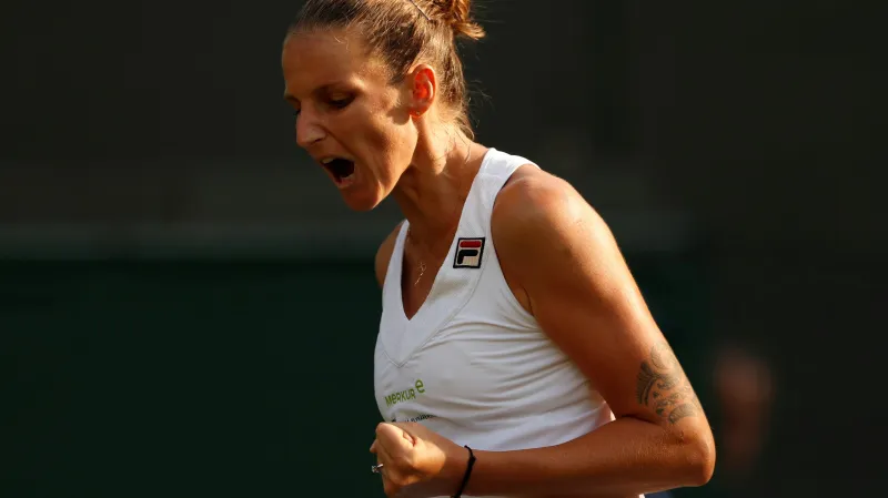 Slavící Karolína Plíšková