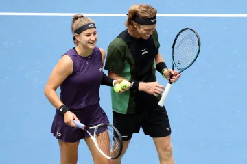 Karolína Muchová s Andrejem Rubljovem