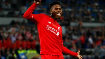 Slavící Daniel Sturridge z Liverpoolu
