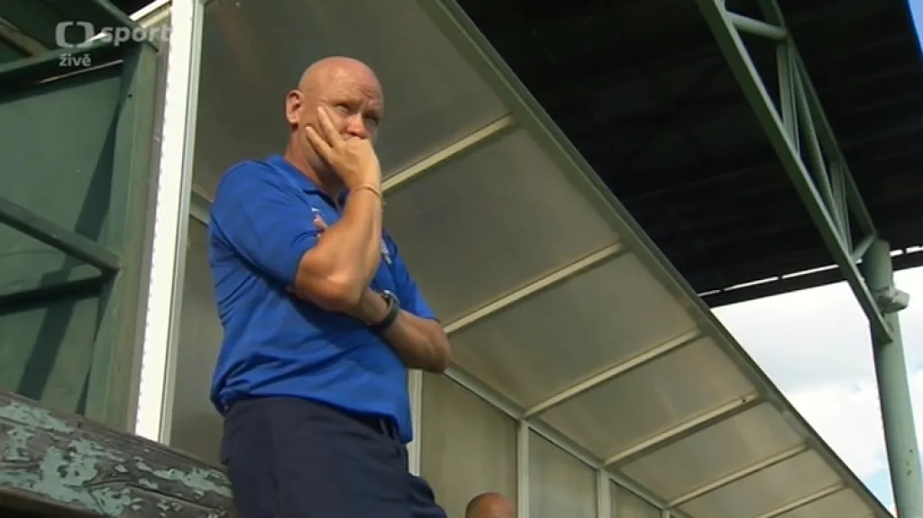 Ivan Hašek vedl svůj tým v Xaverově proti rezervě Slavie