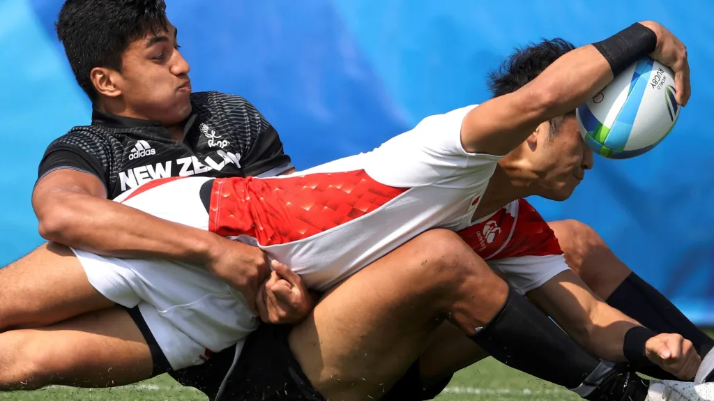 Ragbyové utkání Nový Zéland - Japonsko