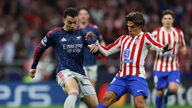 Utkání Atlética Madrid s Arsenalem