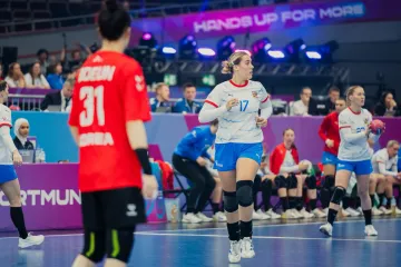 Utkání českých házenkářek s Koreou