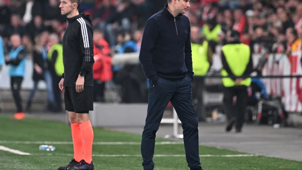 Brian Priske v derby se Slavií