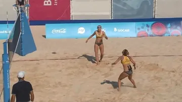 Beachvolejbalistky Řeháčková s Gálovou dohrály v Baku ve čtvrtfinále