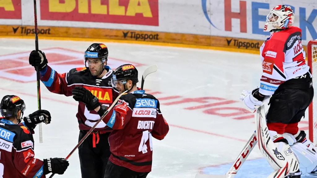 Sparta se raduje z trefy Andreje Kudrny do sítě Pardubic