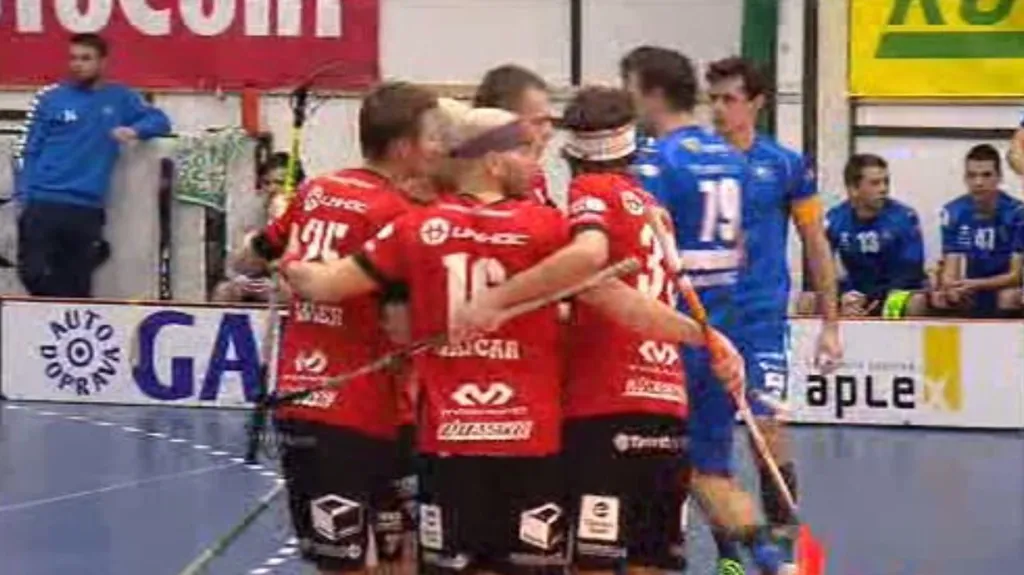 Sestřih florbalového utkání Tatran Střešovice - Otrokovice