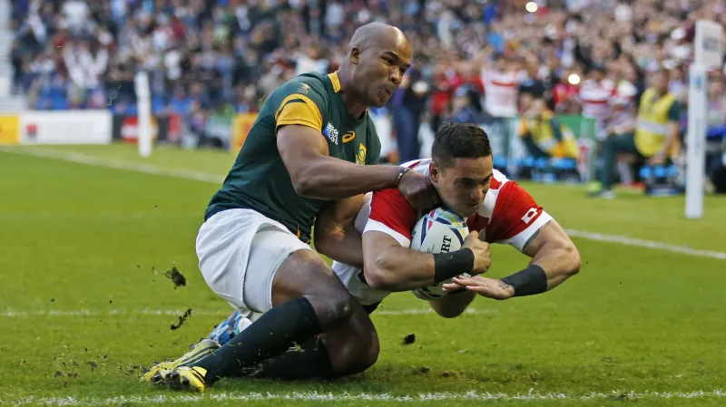 Vítězná pětka Japonska v utkání s JAR