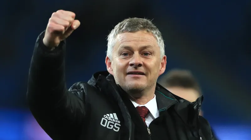 Slavící kouč Manchesteru United Ole Gunnar Solskjaer