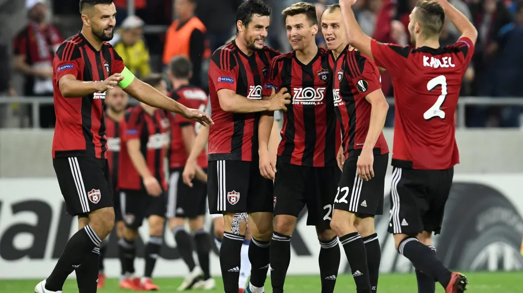 Radost fotbalistů Trnavy