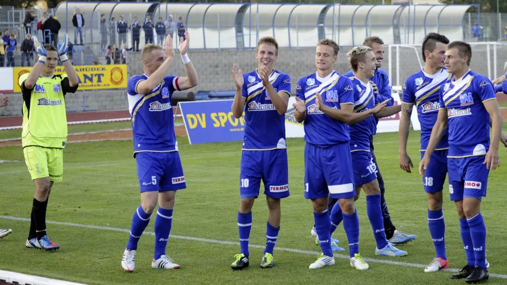 Radost fotbalistů Ústí nad Labem