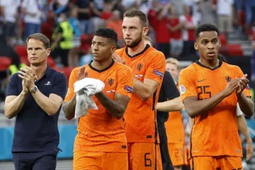 Zklamaní fotbalisté Nizozemska