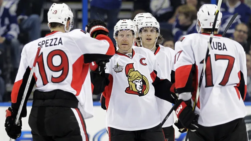 Radost hokejistů Ottawy