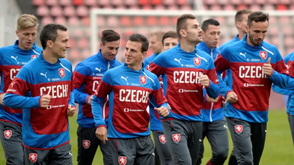 Trénink fotbalové reprezentace