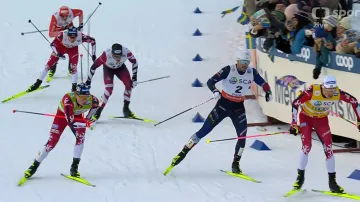 Finále mužů a žen sprintu volně na SP ve Falunu