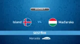 Sestřih utkání Island - Maďarsko