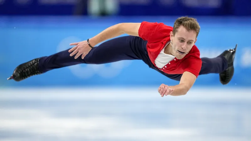 Michal Březina v krátkém programu týmové soutěže