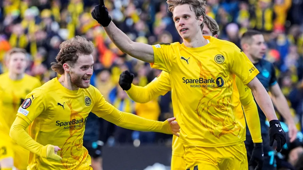 Ulrik Saltnes slaví gól
