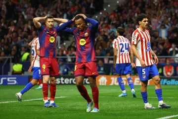 Zklamaní fotbalisté Barcelony