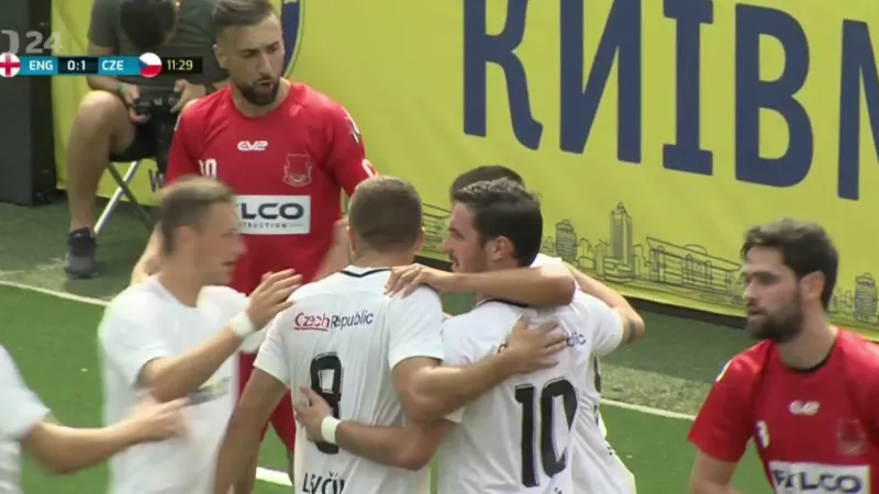 Sestřih a ohlas k utkání Anglie - Česko