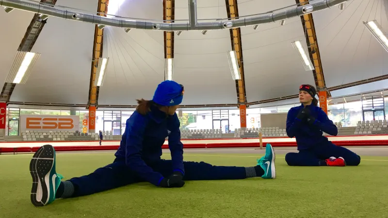 Nikola Zdráhalová s Martinou Sáblíkovou