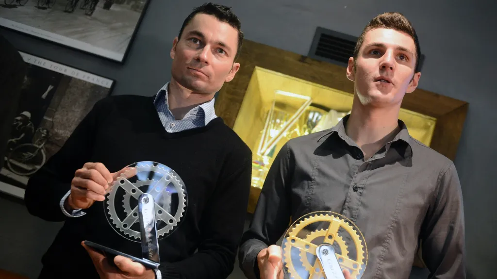 Jiří Ježek a Jaroslav Kulhavý s Cenou Roberta Bakaláře