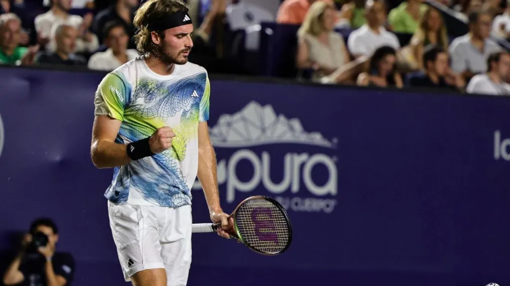 Stefanos Tsitsipas na turnaji v Los Cabos