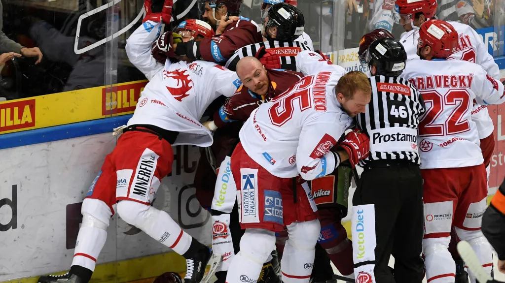 Utkání Sparta Praha – Oceláři Třinec