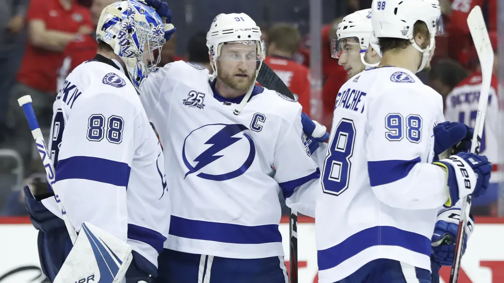 Radost hokejistů Tampy Bay