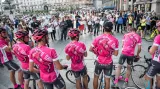Koloběžkáři v cíli 100. ročníku Giro d´Italia