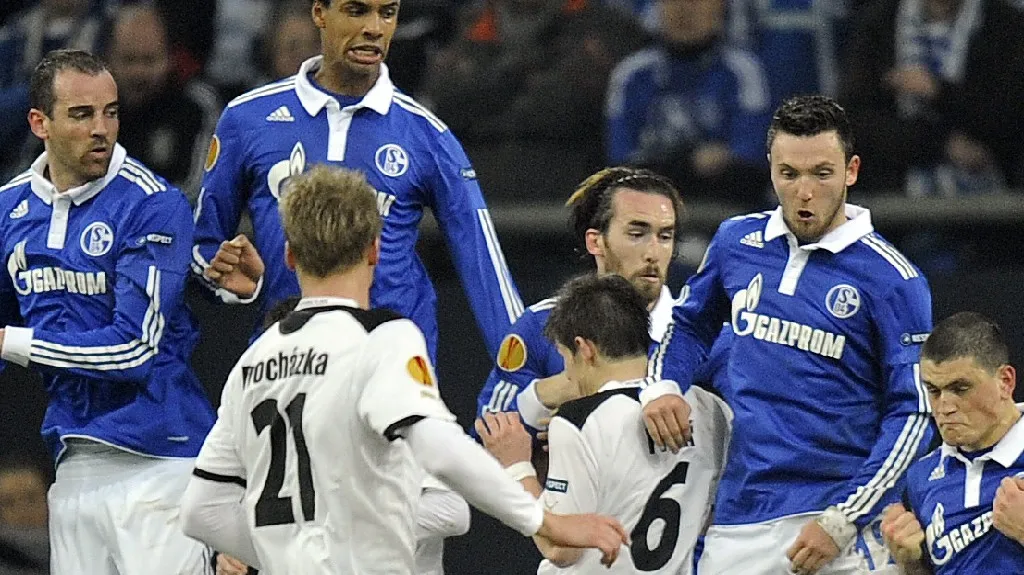 Utkání Schalke 04 - Viktoria Plzeň