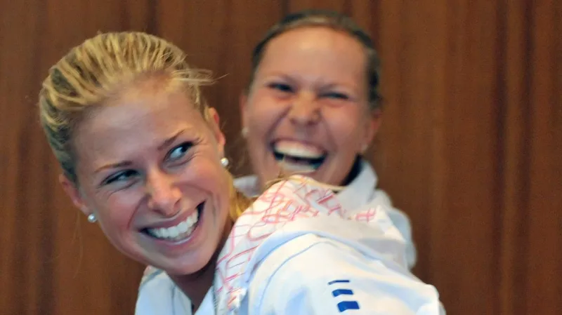 Lucie Hradecká a Andrea Hlaváčková