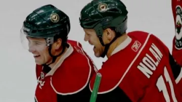 Židlický a Nolan z týmu Minnesoty