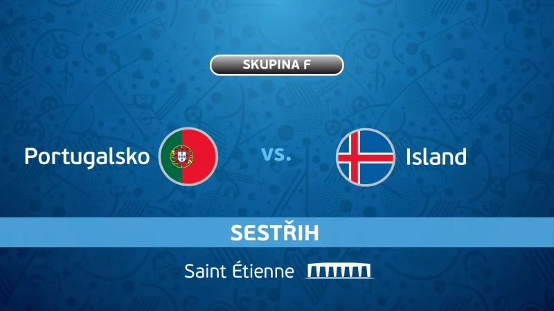 Sestřih utkání Portugalsko - Island