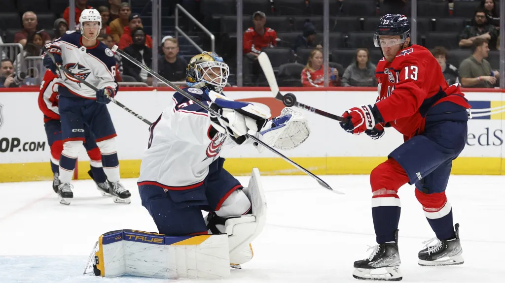 Jakub Vrána v utkání s Columbusem