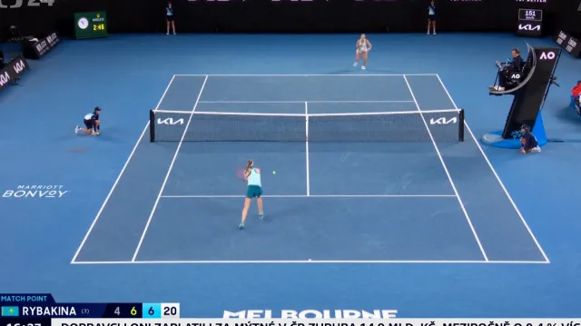 Rybakinová vypadla z AO po maratonském tie-breaku s Blinkovovou