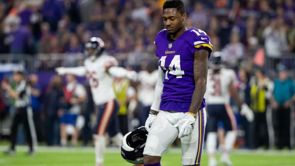 Zklamaný receiver Minnesoty Stefon Diggs