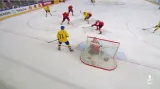 Gól v utkání Švýcarsko - Švédsko: Hörnqvist - 0:2 (10. min.)