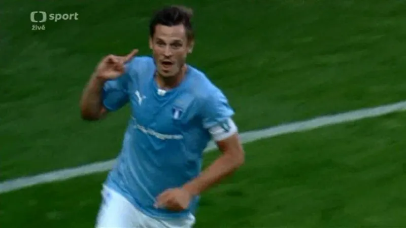 Gól v utkání Malmö - Sparta: Rosenberg - 1:0 (35. min.)