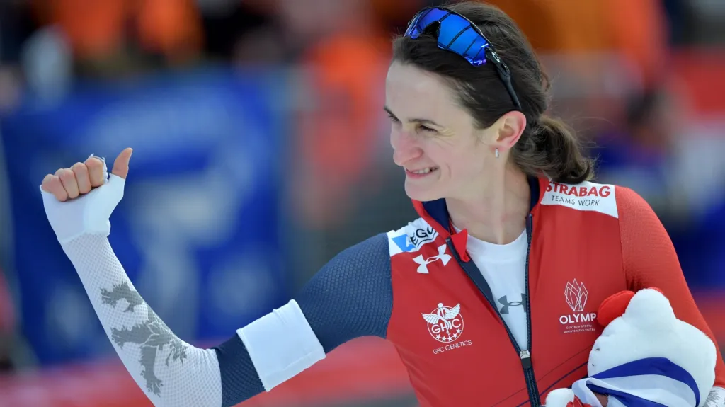 Martina Sáblíková slaví titul mistryně světa