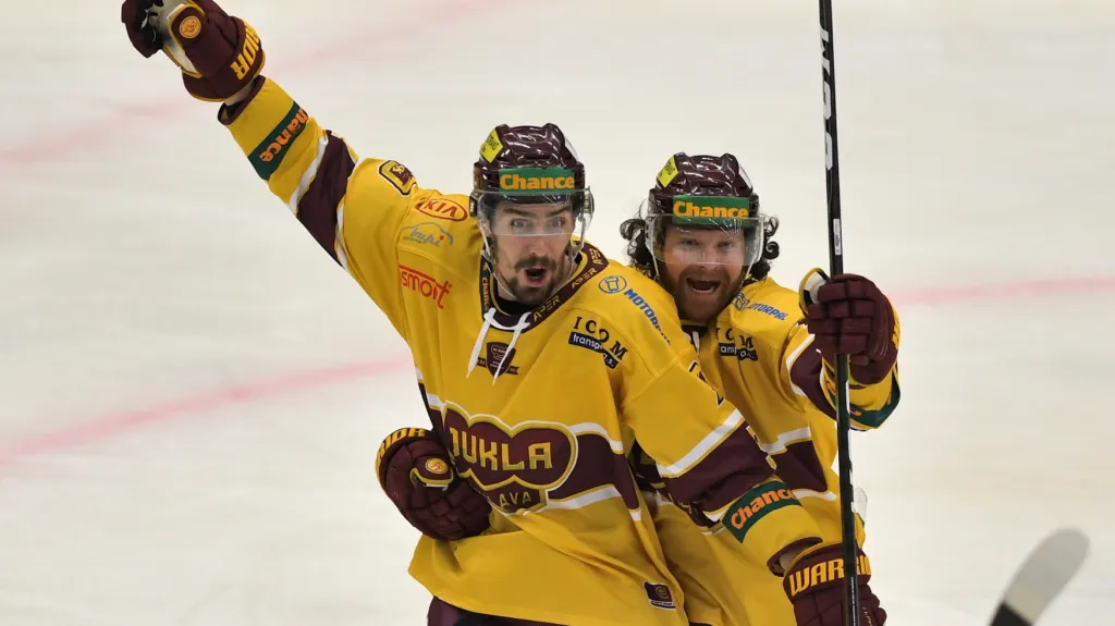 Jihlavský Tomáš Jiránek slaví branku