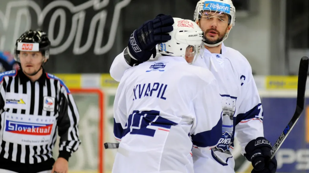 Radost hokejistů Komety Brno