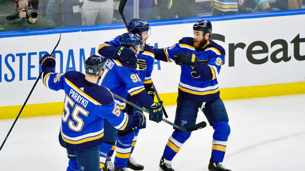 Radost hokejistů St. Louis