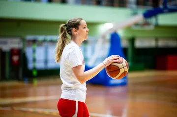 Alena Hanušová na reprezentačním soustředění v Rogle