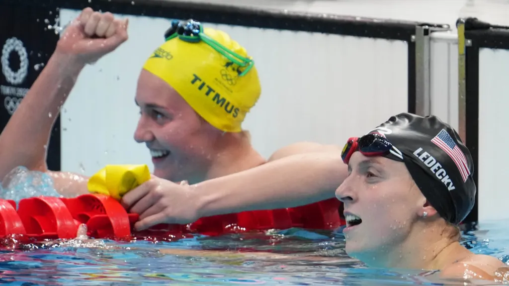 Katie Ledecká nestačila na 400 metrů volně na Australanku Titmusovou 