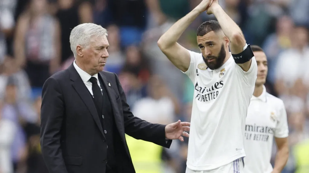 Carlo Ancelotti s Karimem Benzemou