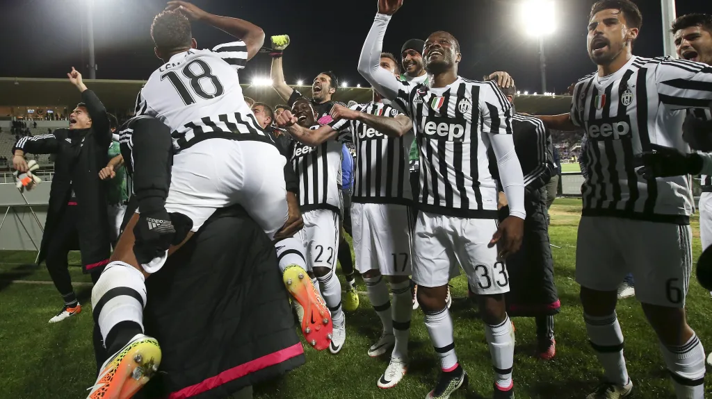 Slavící hráči Juventusu
