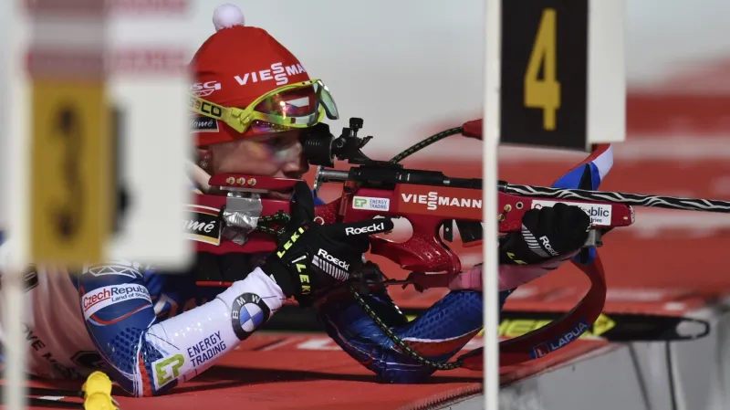 Veronika Vítková na střelnici